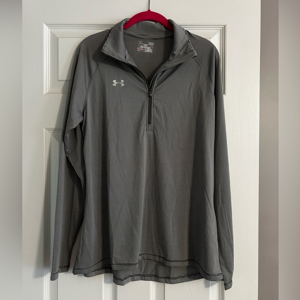 Under Armour Microstripe 1/4 Zip Pullover Top